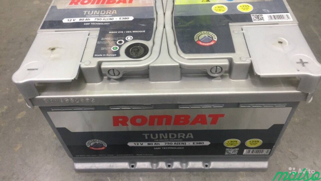 Аккумулятор Rombat 80 Ач оп в Санкт-Петербурге. Фото 1