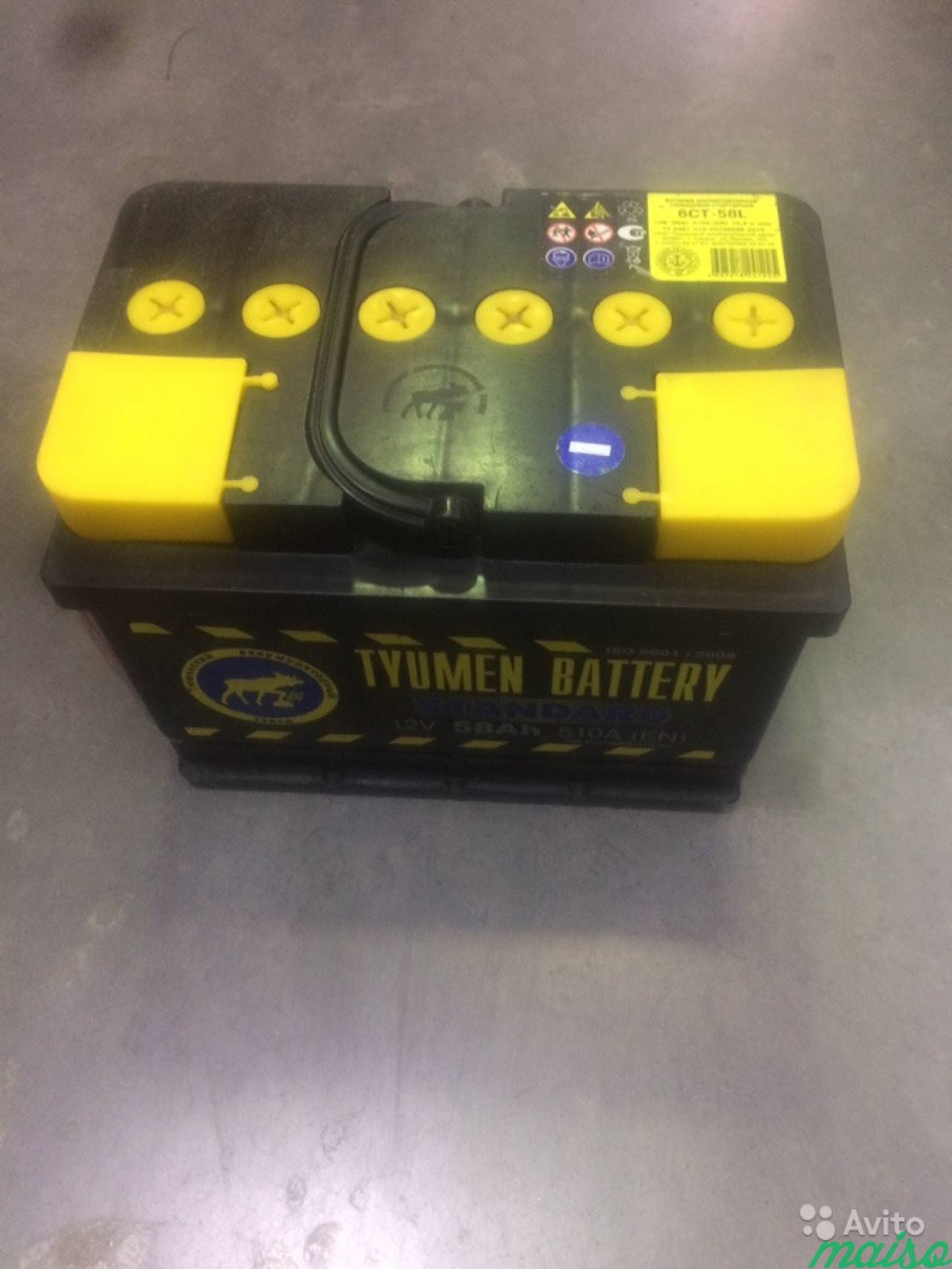 Аккумулятор tyumen battery standart 58ah в Санкт-Петербурге. Фото 1