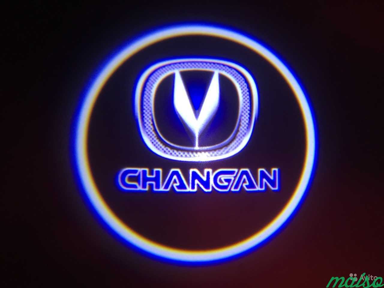 Подсветка с логотипом в двери Changan проекция led в Санкт-Петербурге. Фото 1