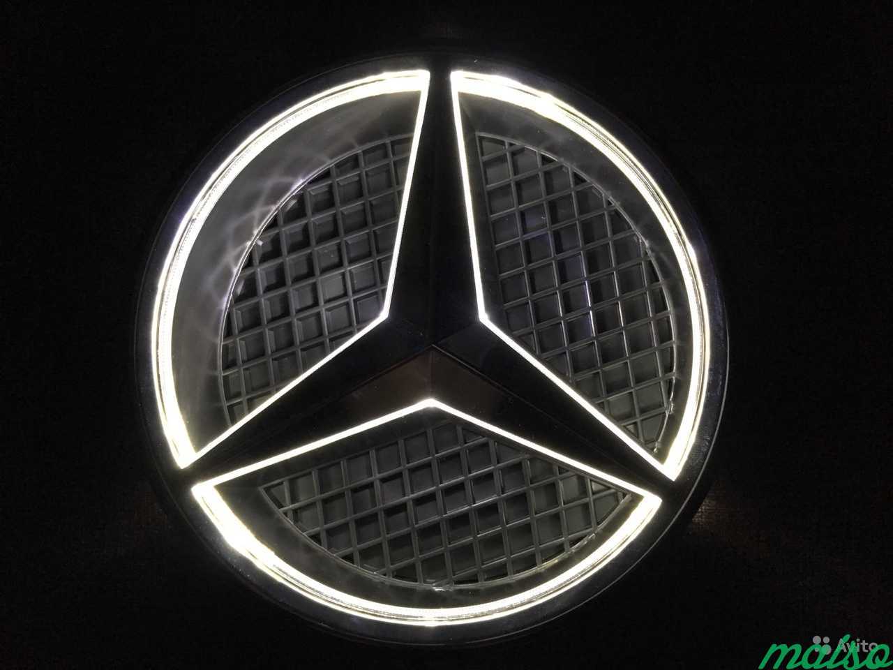 Звезда с подсветкой led Mercedes 185 мм в Санкт-Петербурге. Фото 2