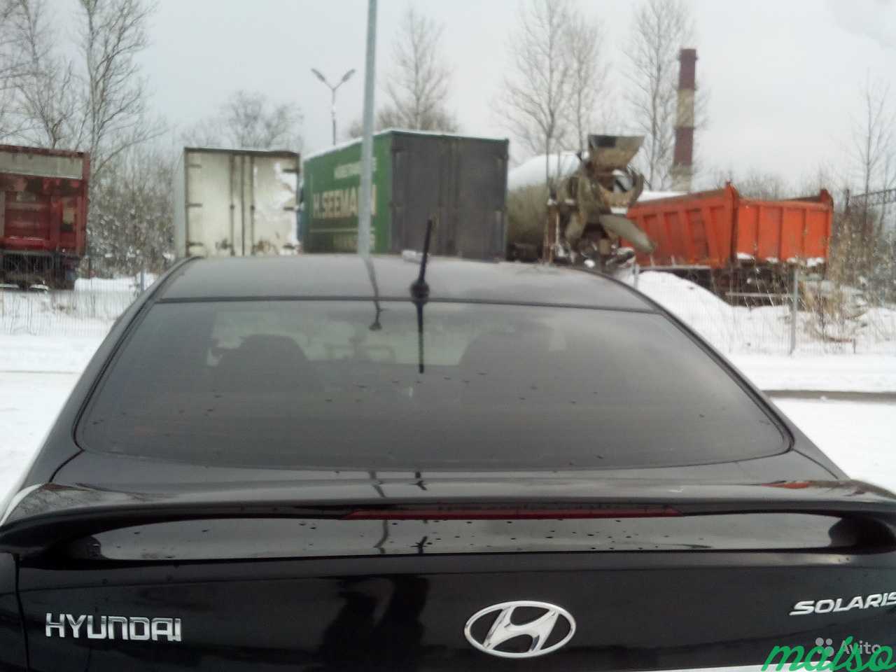 Спойлер со стоп-сигналом для Hyundai Solaris в Санкт-Петербурге. Фото 1