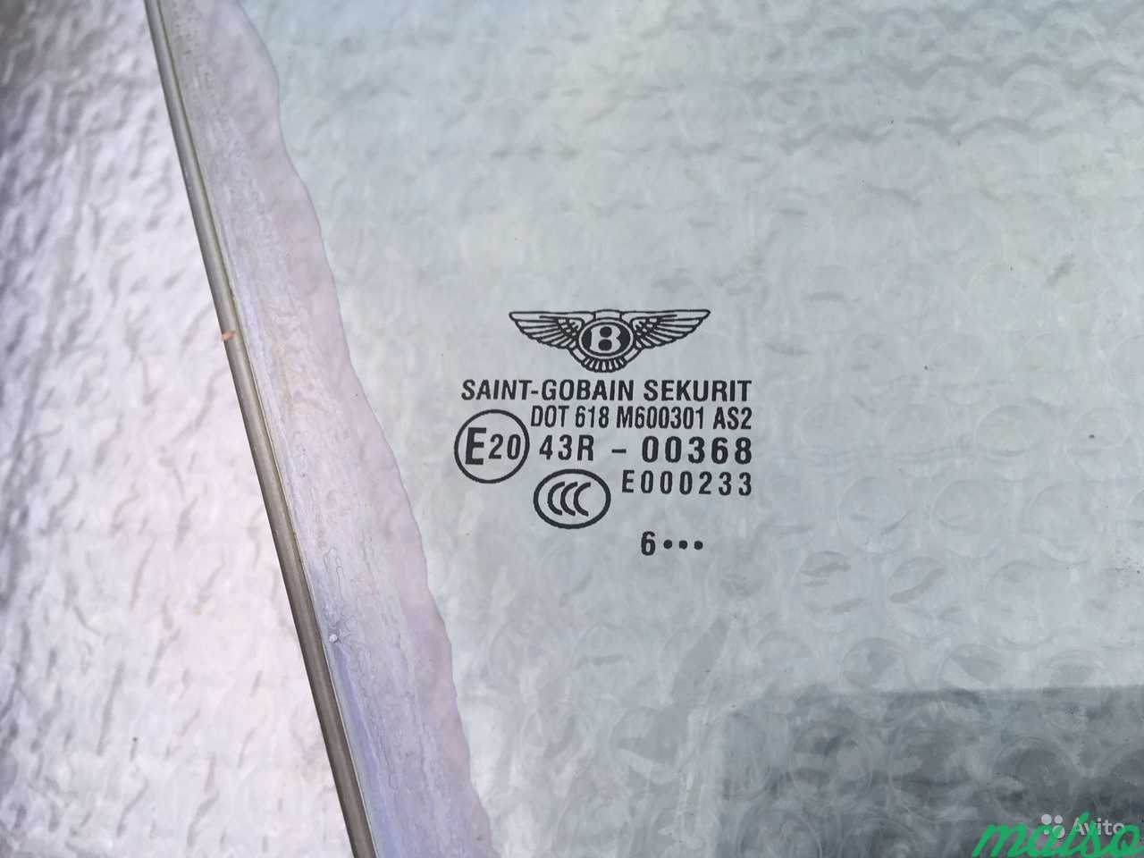 Стекло правой двери Bentley Continental GT в Санкт-Петербурге. Фото 3