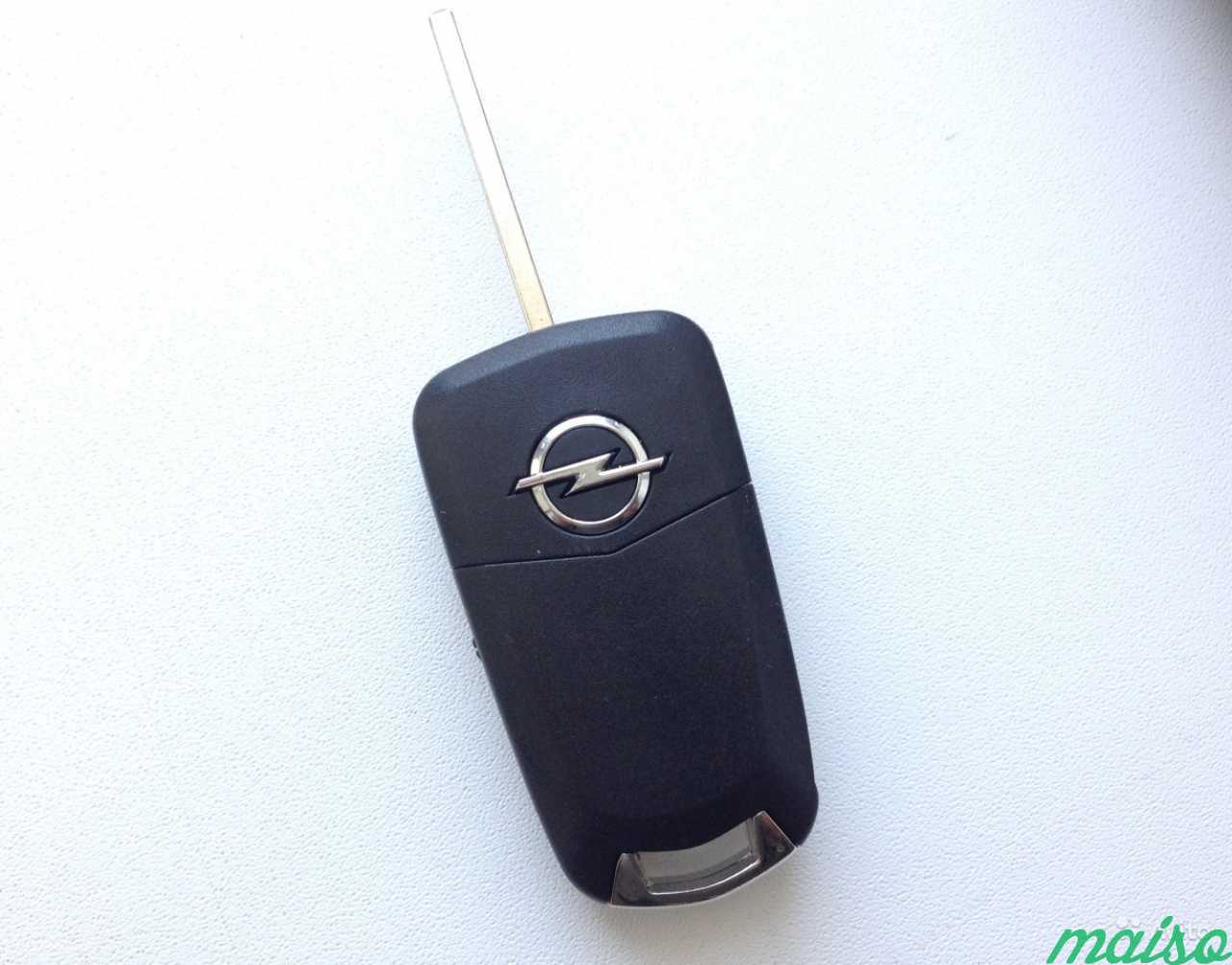 Ключ выкидной Opel 2 кнопки HU100 в Санкт-Петербурге. Фото 2