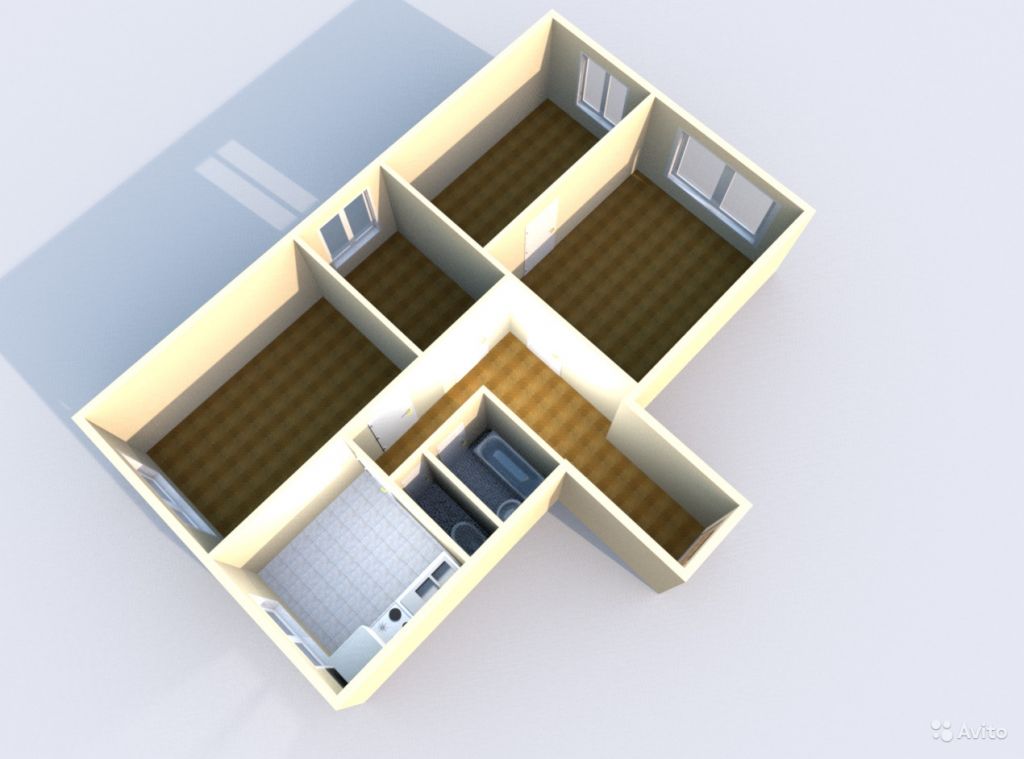 Продам квартиру 4-к квартира 70.6 м² на 12 этаже 16-этажного панельного дома в Москве. Фото 1