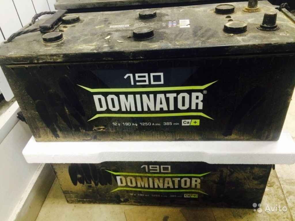Аккумулятор 190 Ач бу Dominator 6ст-190 акб в Москве. Фото 1
