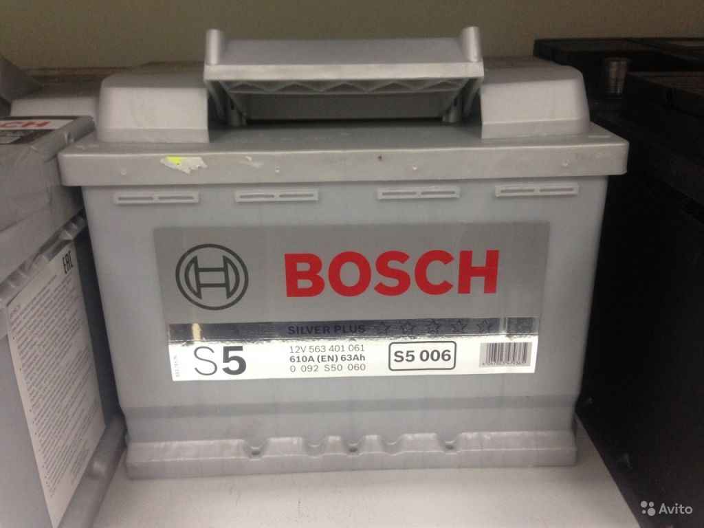 63Ач Аккумулятор Bosch Silver Plus S5 (006) / S006 в Москве. Фото 1