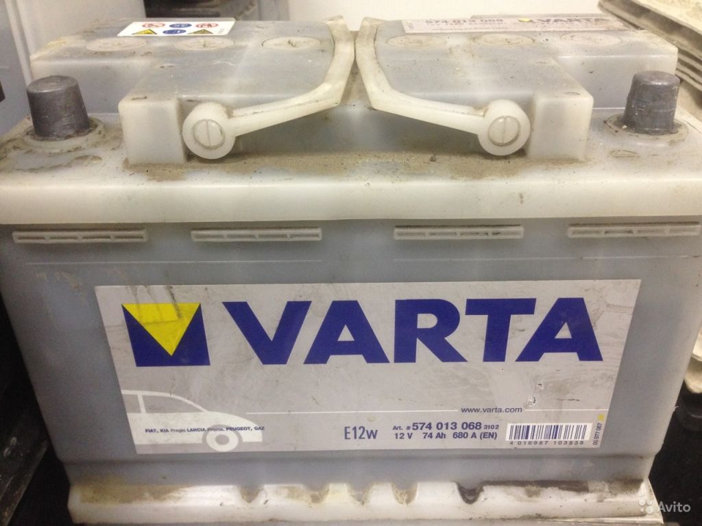 Varta 74. Аккумулятор Varta бу. 1 АКБ.бу.