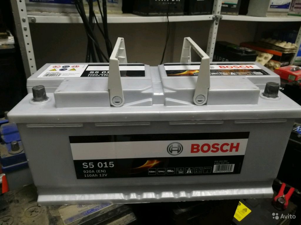 Bosch S5 015 Б/У 110Ah 393/175/190 оп в Москве. Фото 1