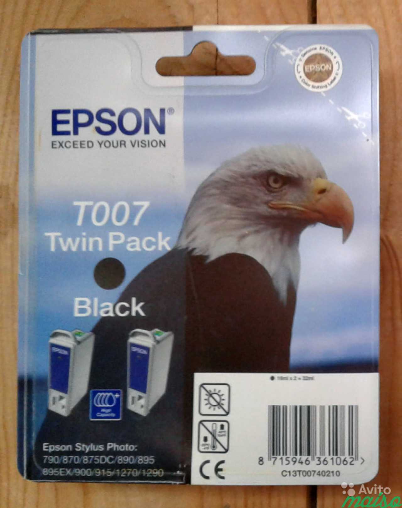 Картридж Epson T007 Twin Pack Black в Санкт-Петербурге. Фото 1
