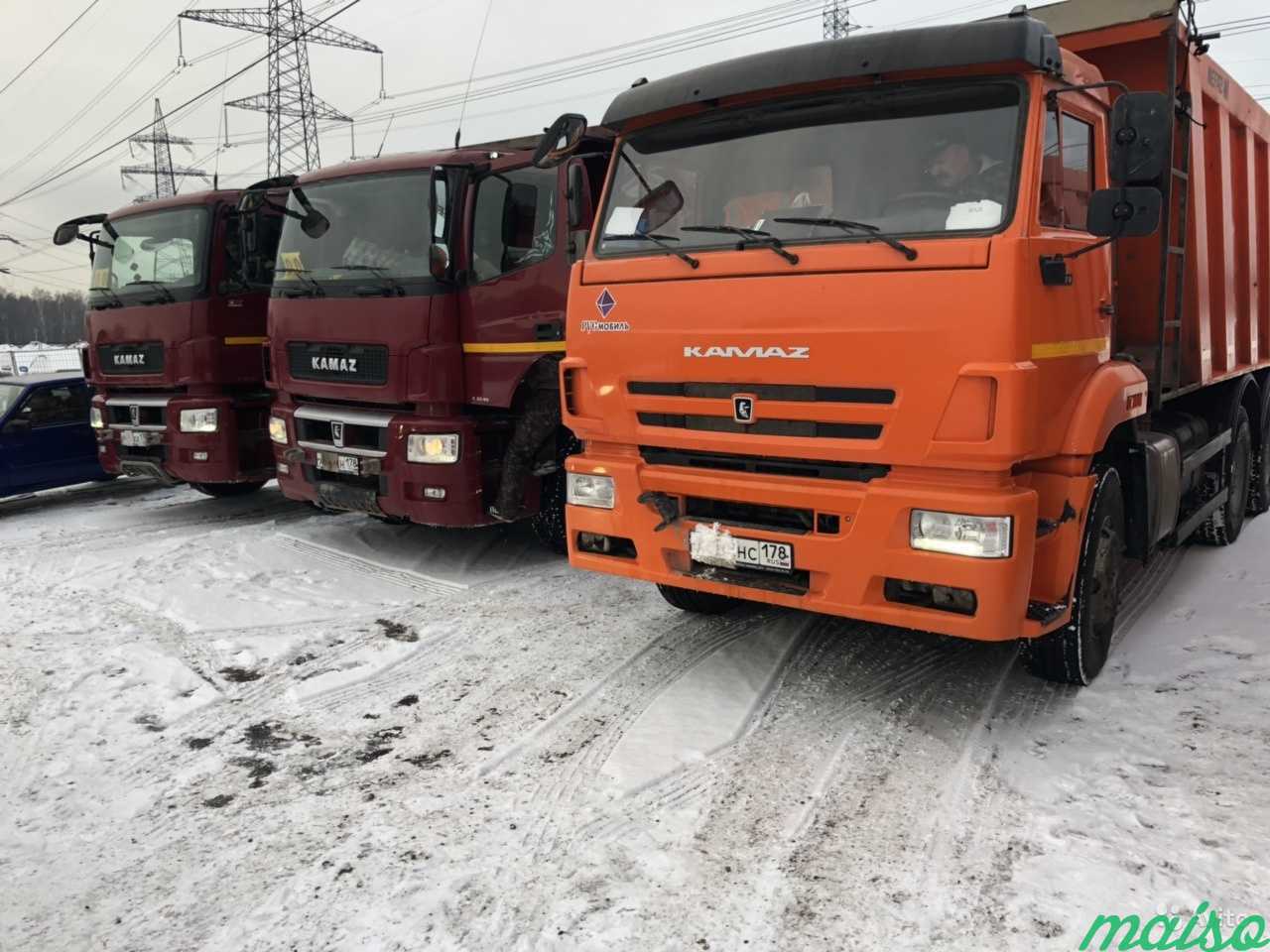 Аренда грузового авто грузовой технике самосвала в Санкт-Петербурге. Фото 5