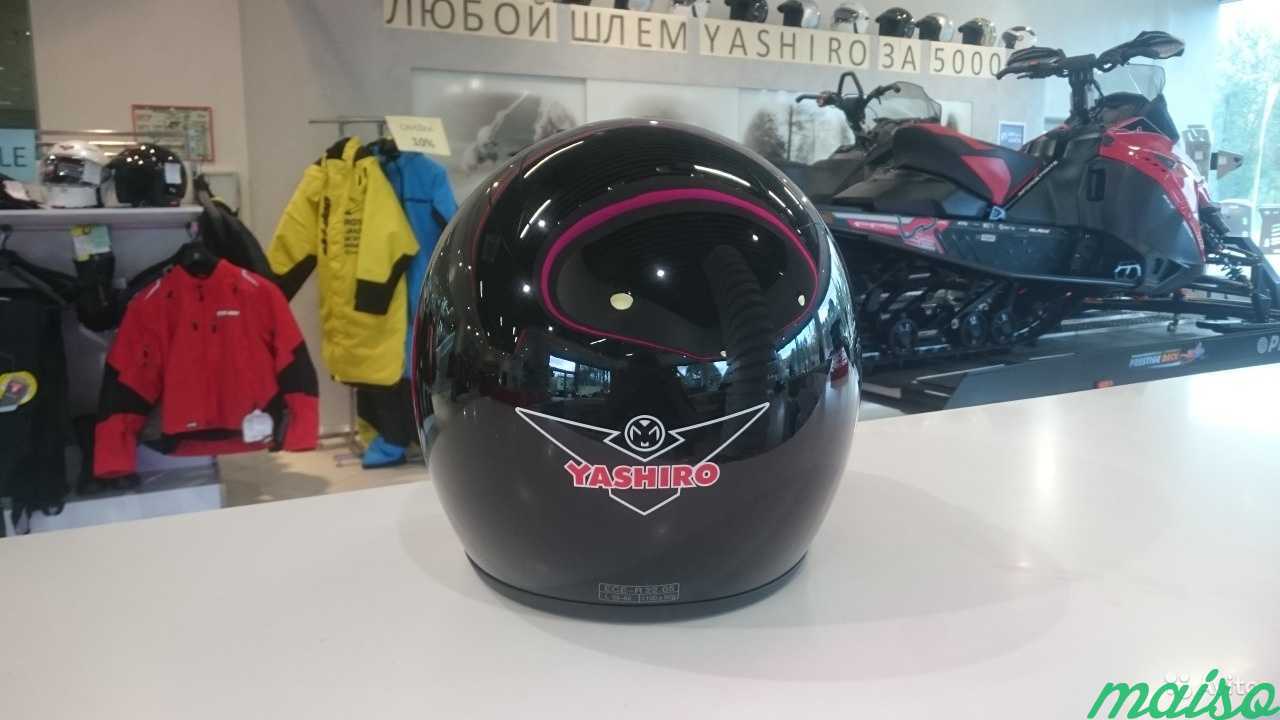 Шлем открытый Yashiro V500 Black в Санкт-Петербурге. Фото 2