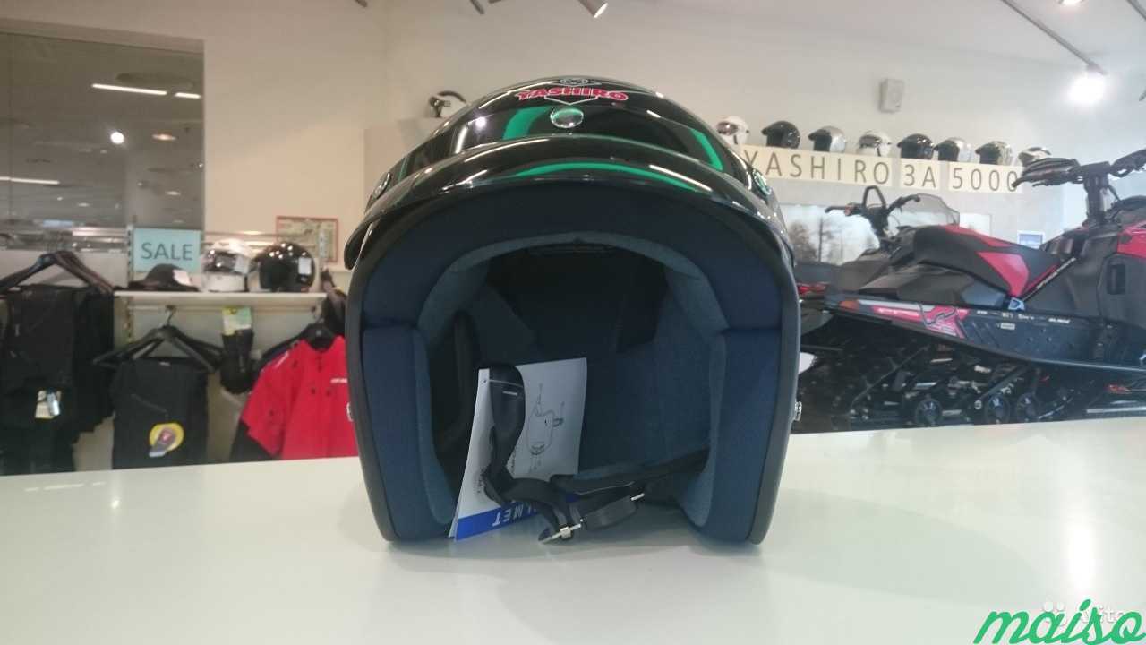 Шлем открытый Yashiro V500 Black в Санкт-Петербурге. Фото 3