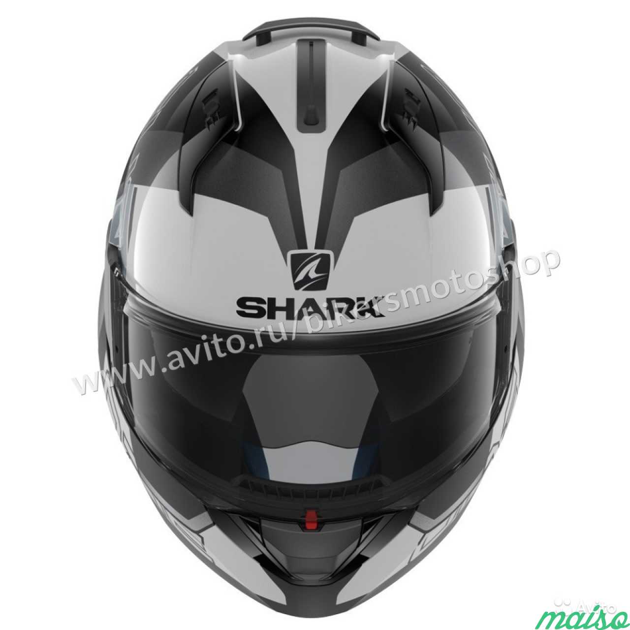 Шлем-модуляр Shark Evo-One 2 Slasher Black-White в Санкт-Петербурге. Фото 3