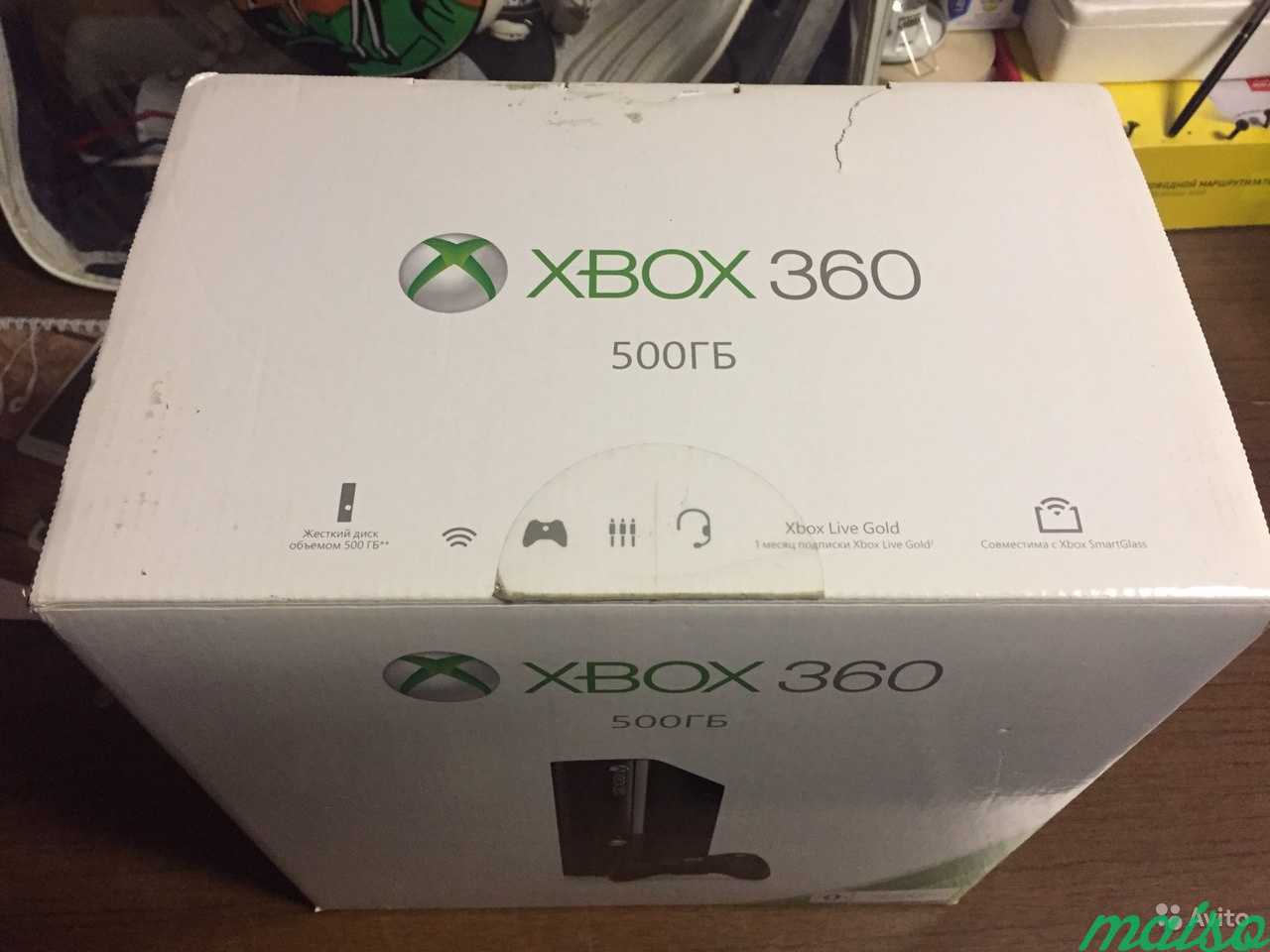 Xbox 360, Прошит, 500 гб, 2 джойстика, куча игр в Санкт-Петербурге. Фото 3