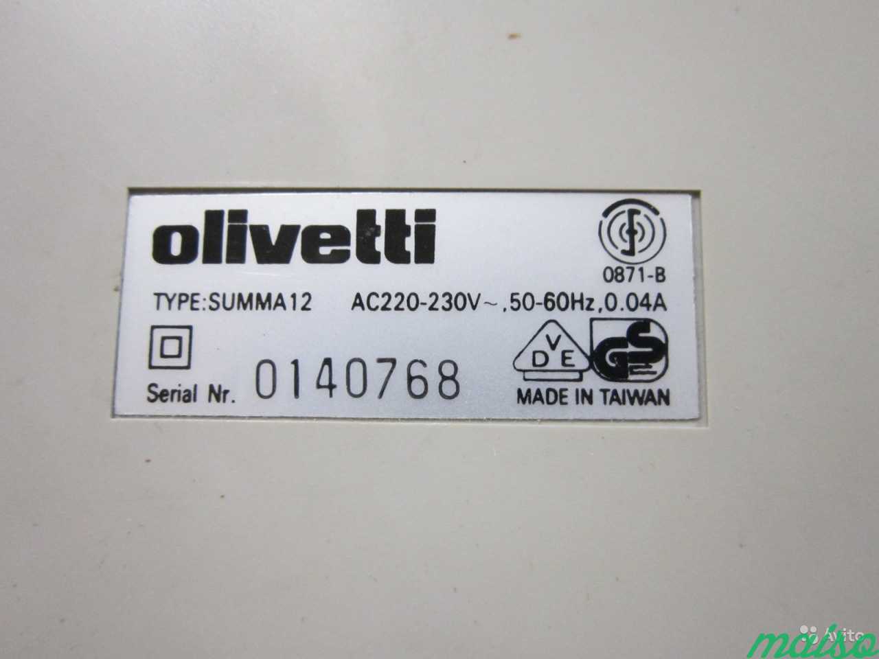 Калькуляторкасса Olivetti Summa 12 в Санкт-Петербурге. Фото 5