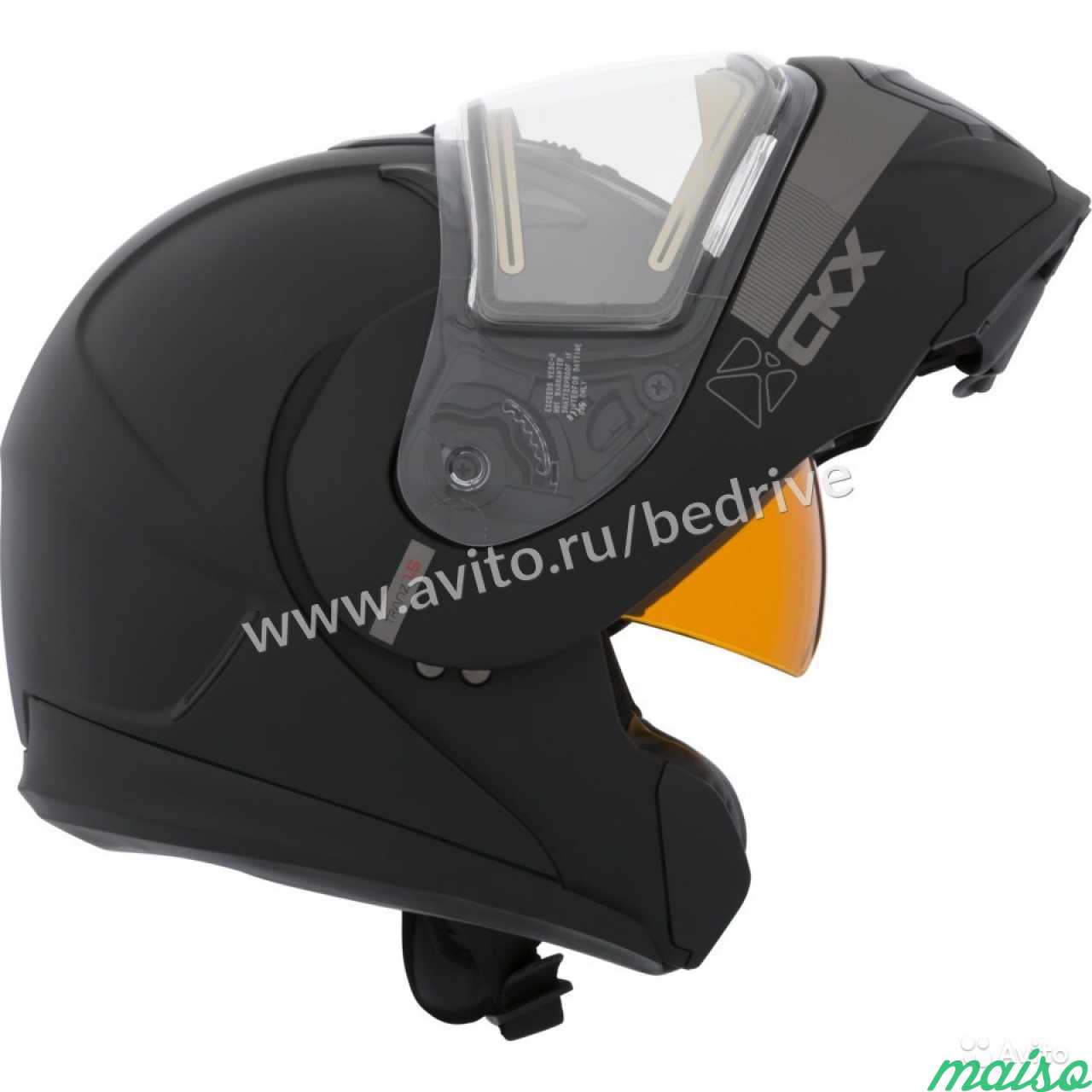 Шлем модуляр CKX tranz 1.5 RSV solid, черный, XL в Санкт-Петербурге. Фото 2