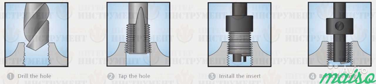 Установка резьбовой вставки. Резьбовая вставка Helicoil м11 1.5. Резьбовая вставка Helicoil. Ремонтная вставка резьбы. Извлечение резьбовой вставки.