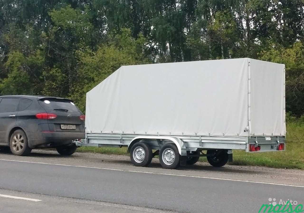 Бортовые прицепы (двухосник) кузов 4.6х1.5 м в Санкт-Петербурге. Фото 1