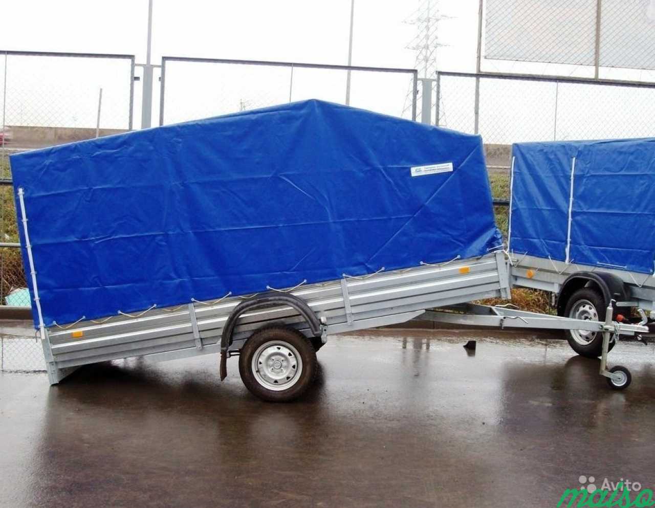 Прицеп (на рессорах), кузов 3.5х1.5 метра в Санкт-Петербурге. Фото 2