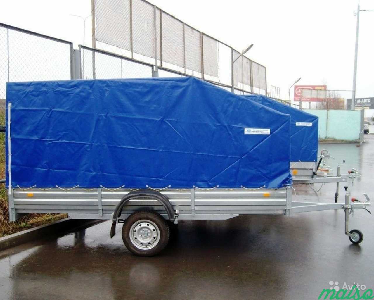 Прицеп (на рессорах), кузов 3.5х1.5 метра в Санкт-Петербурге. Фото 1