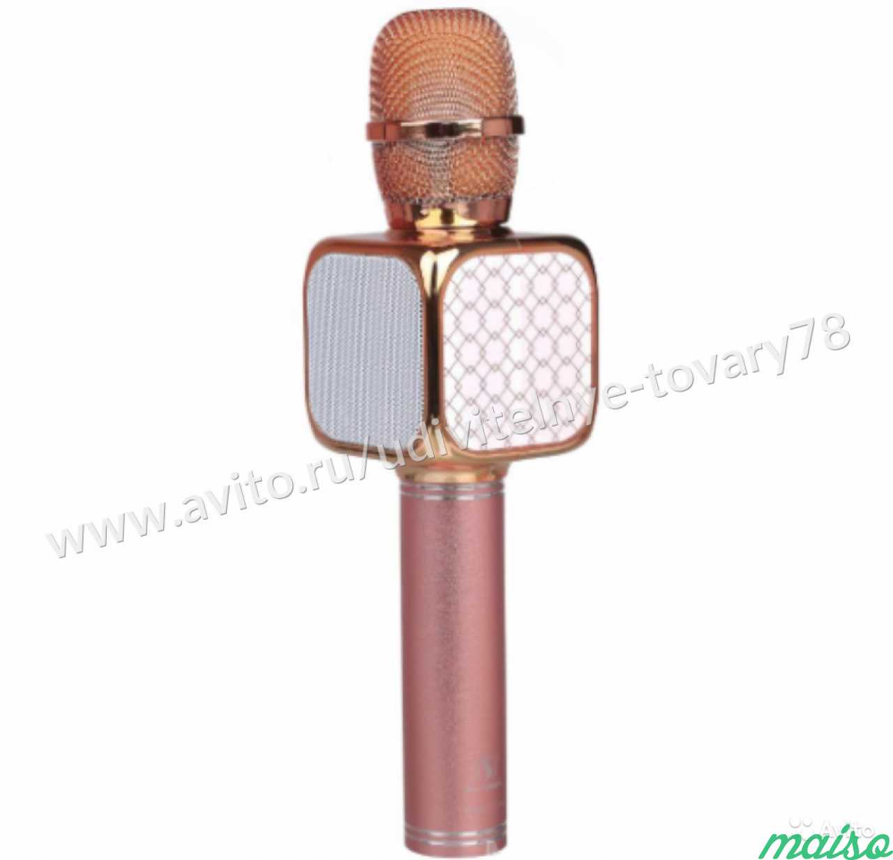 Караоке микрофон беспроводной wster YS-05, розовый в Санкт-Петербурге. Фото 4