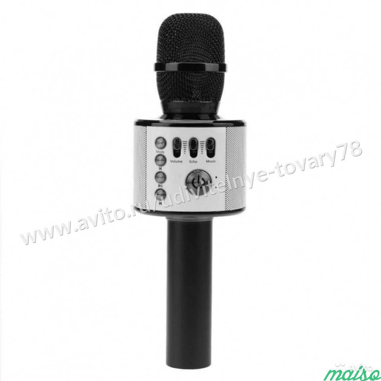 Портативный караоке микрофон W9, черного цвета в Санкт-Петербурге. Фото 3