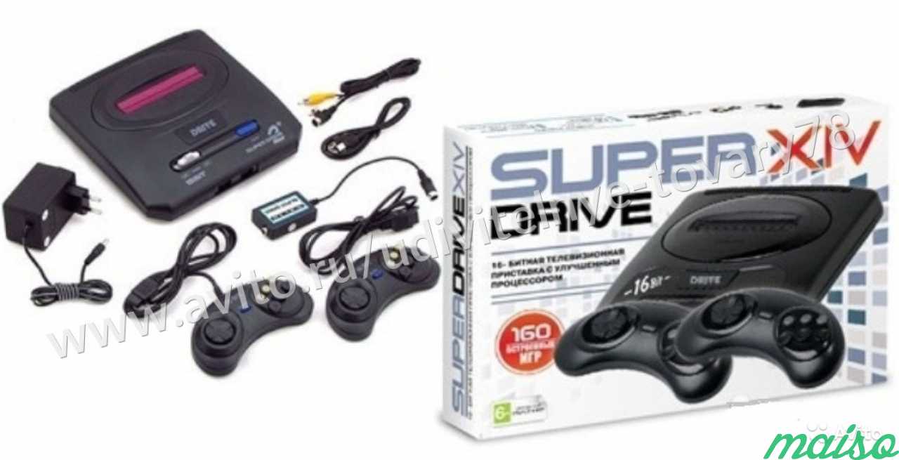 Сега Sega Super Drive 14, приставка 160 в 1, Black в Санкт-Петербурге. Фото 3