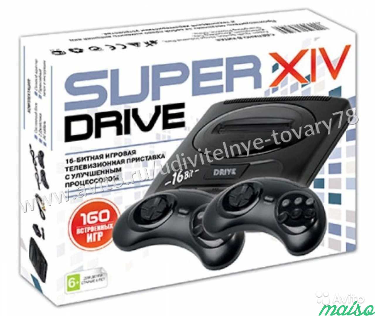 Сега Sega Super Drive 14, приставка 160 в 1, Black в Санкт-Петербурге. Фото 1