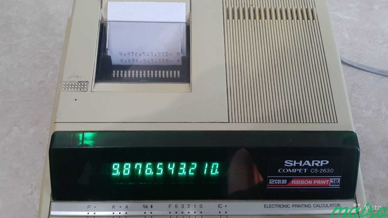 Электр. Печатающий Калькулятор Sharp Compet CS2630 в Санкт-Петербурге. Фото 7