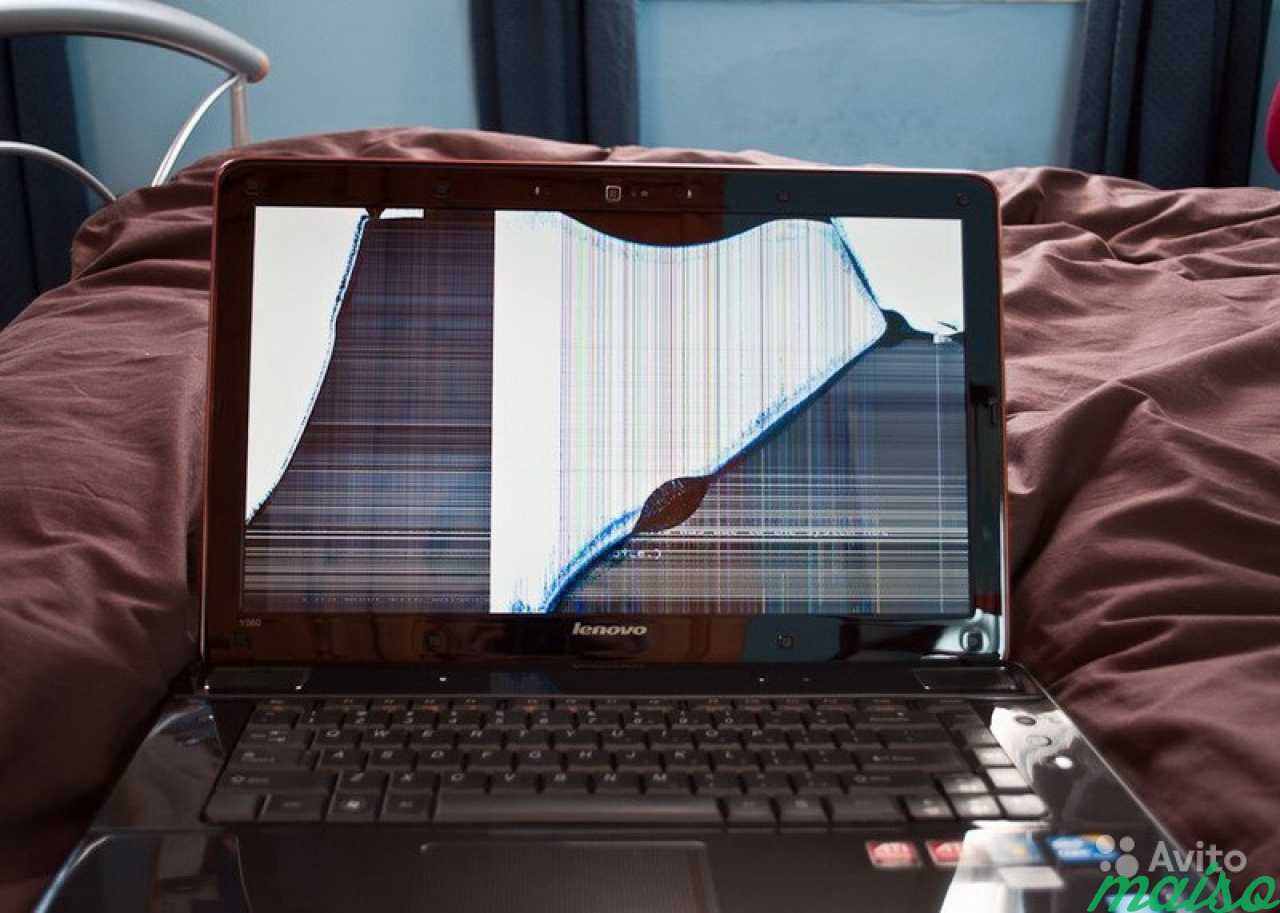 Сломанный дисплей ноутбука