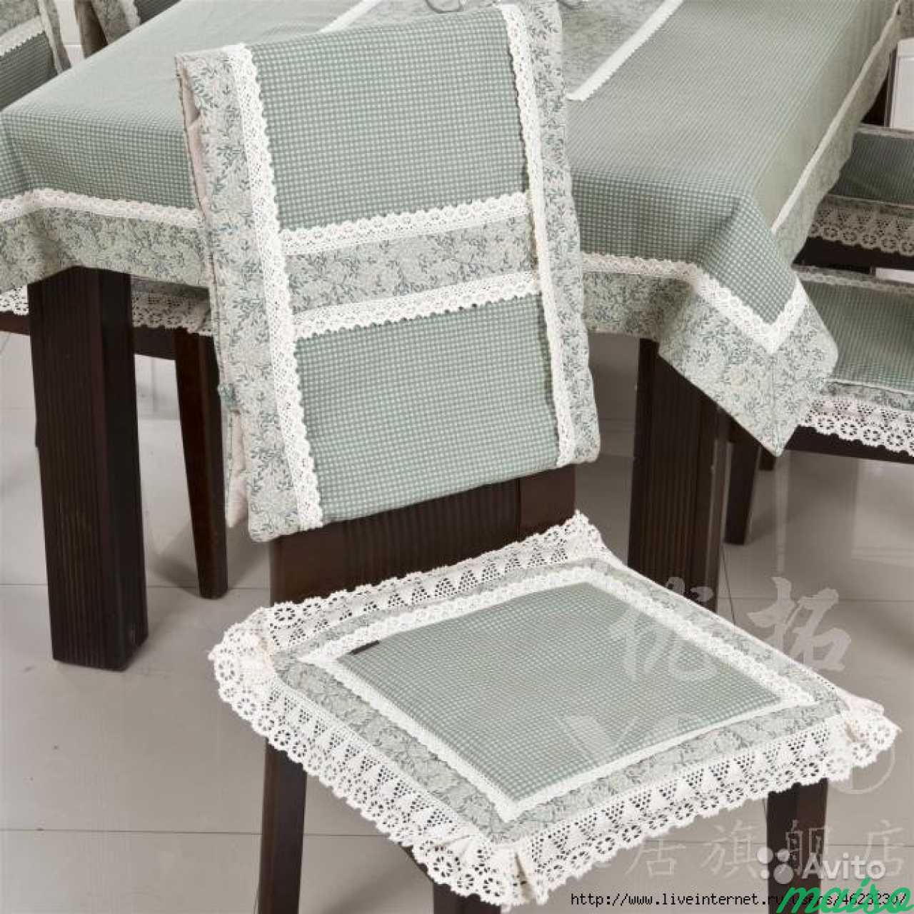 Накидки на стулья серые с завязками