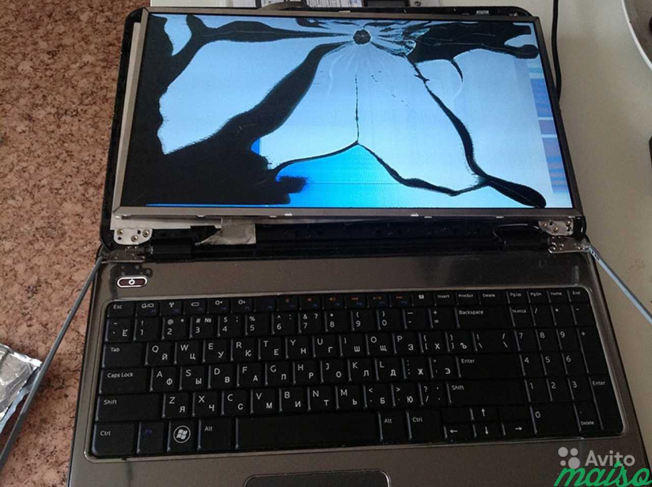 Разбитый ноутбук