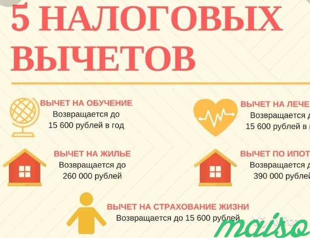 Налоговый вычет, декларация 3-ндфл онлайн в Санкт-Петербурге. Фото 1