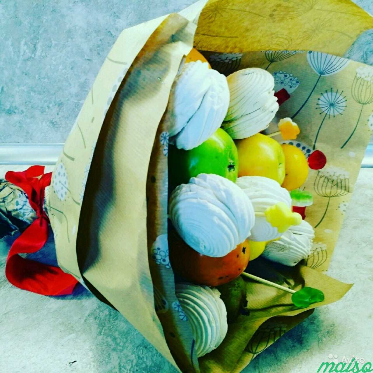 Букеты из фруктов, овощей, сладкие букеты в Санкт-Петербурге. Фото 5