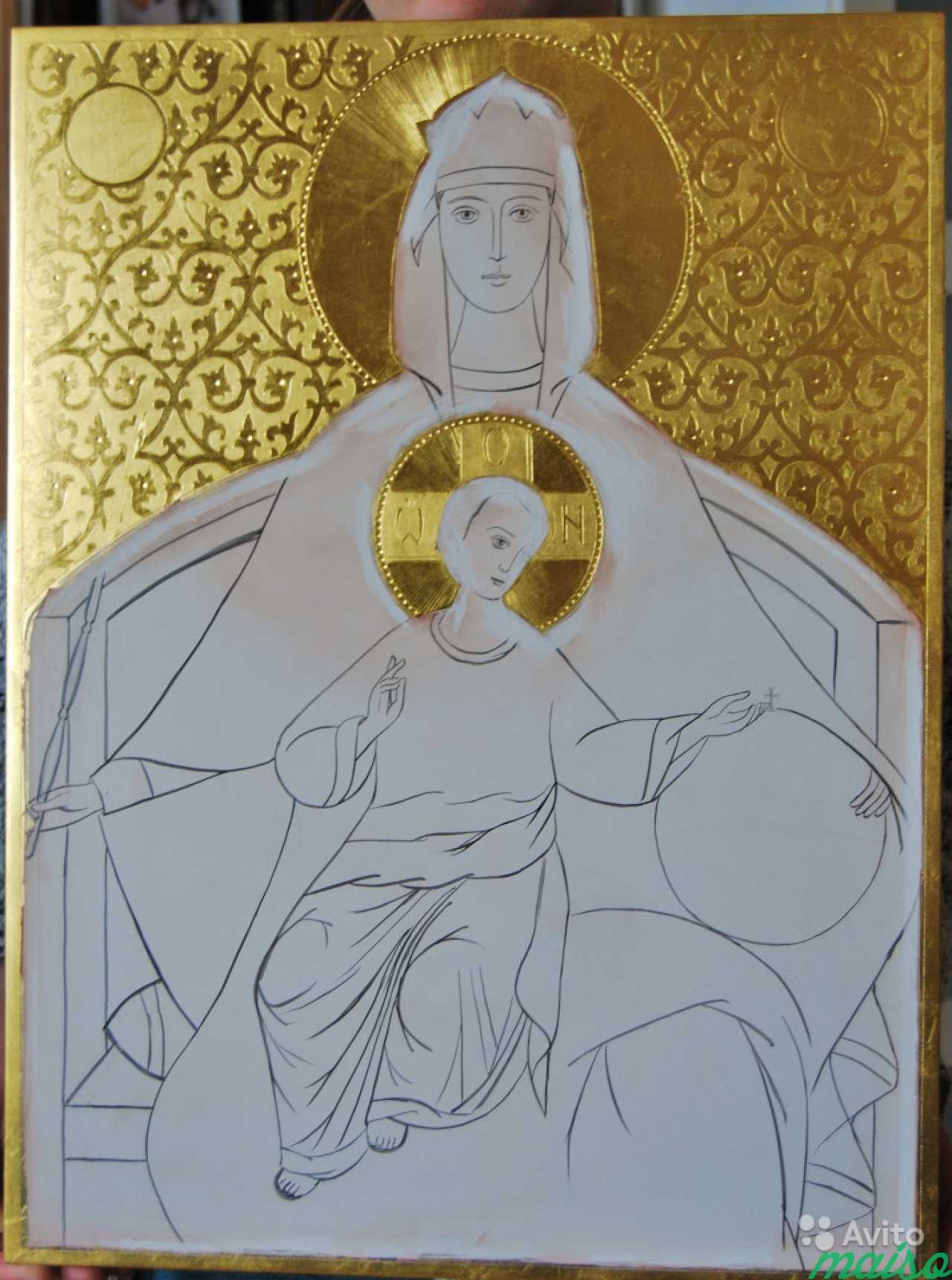 Золочение икон позолота сусальным золотом в Санкт-Петербурге. Фото 4