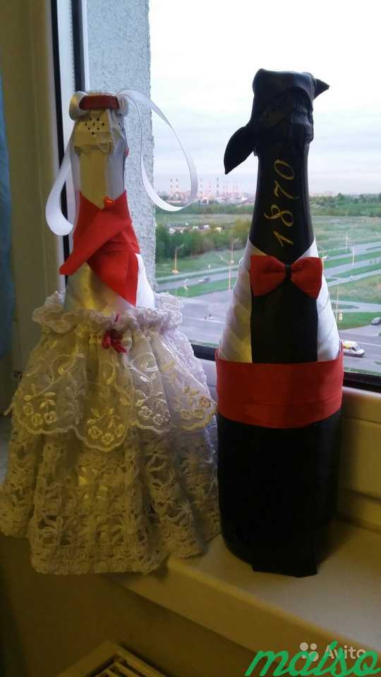 Подарок Букет из конфет Шампанское на свадьбу в Санкт-Петербурге. Фото 8