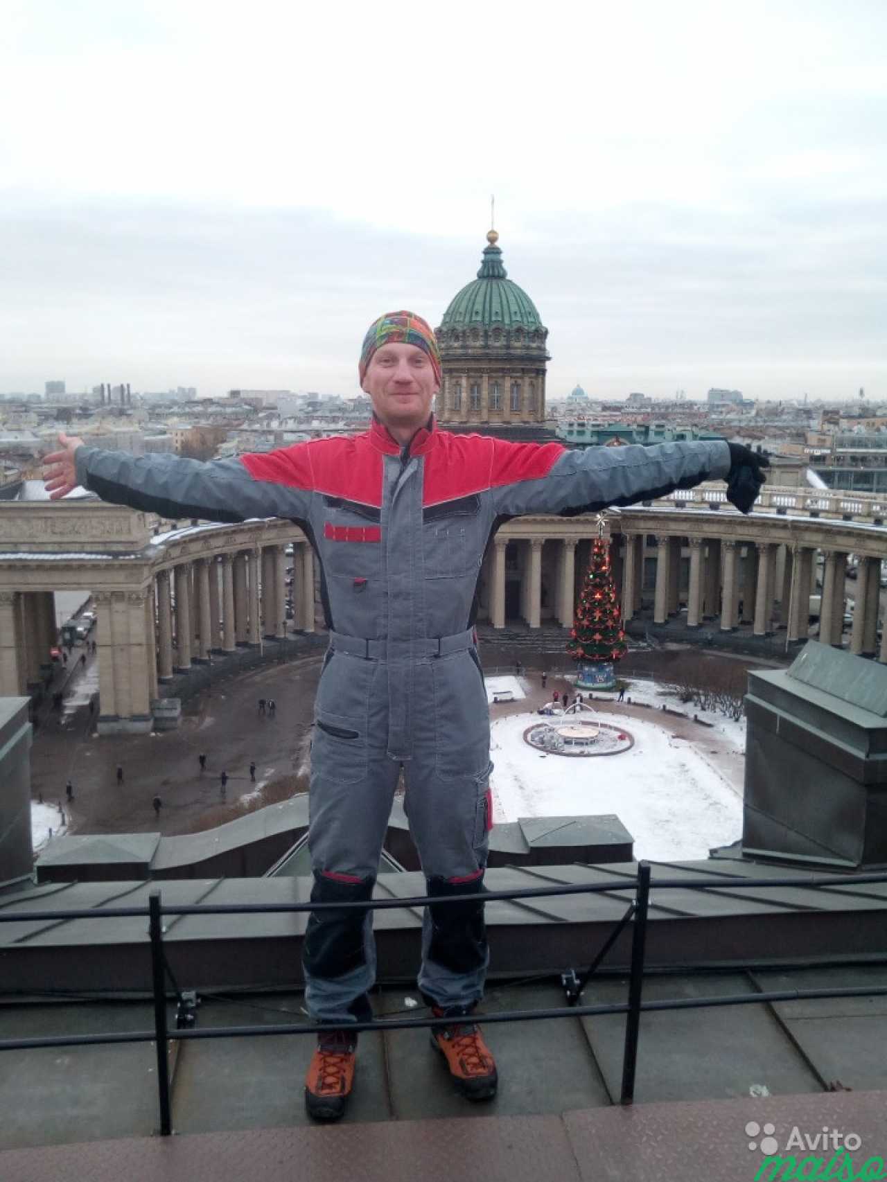 Промышленные альпинисты, чистка крыш и не только в Санкт-Петербурге. Фото 4