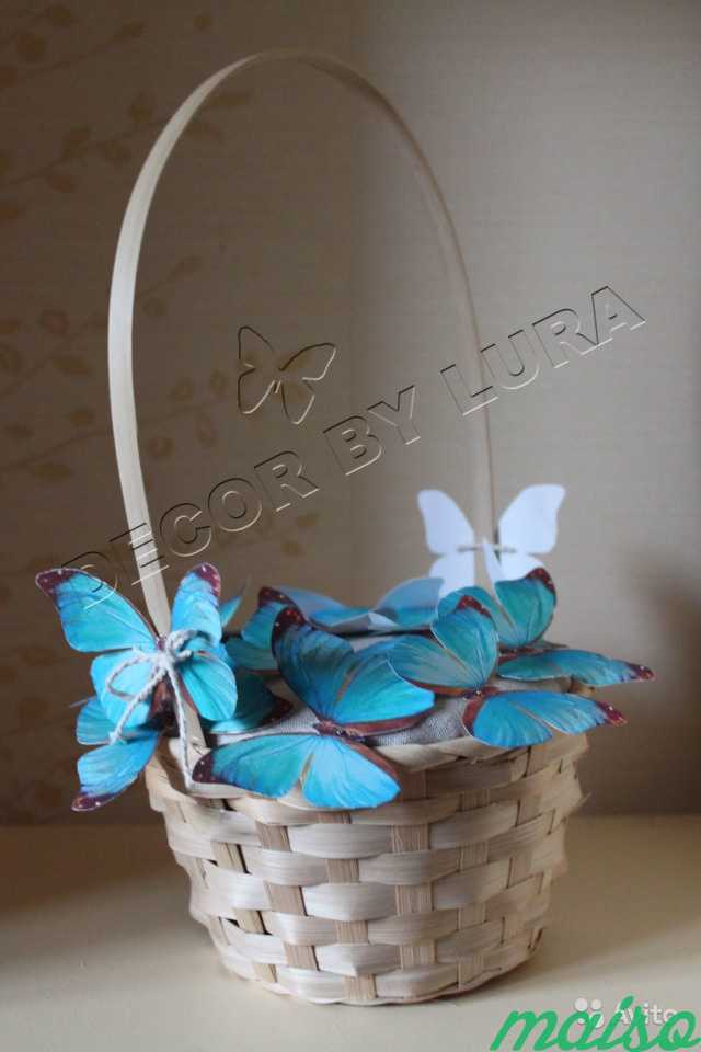 Корзины с бабочками в Санкт-Петербурге. Фото 1