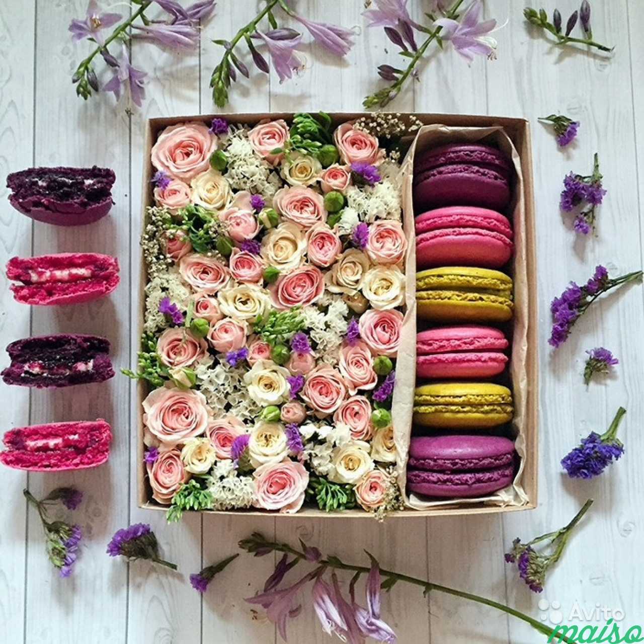Цветы в коробке в Санкт-Петербурге. Фото 3