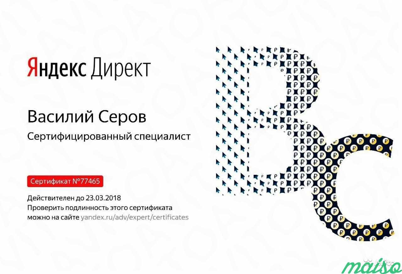 Настройка Яндекс. Директ в Санкт-Петербурге. Фото 3