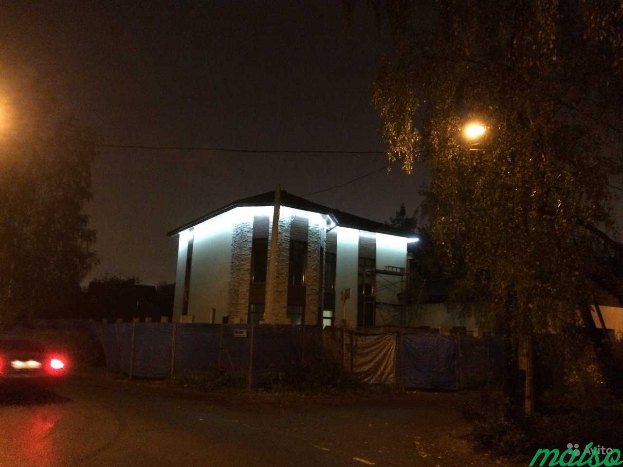 Подсветка фасадов, частных домов в Санкт-Петербурге. Фото 3
