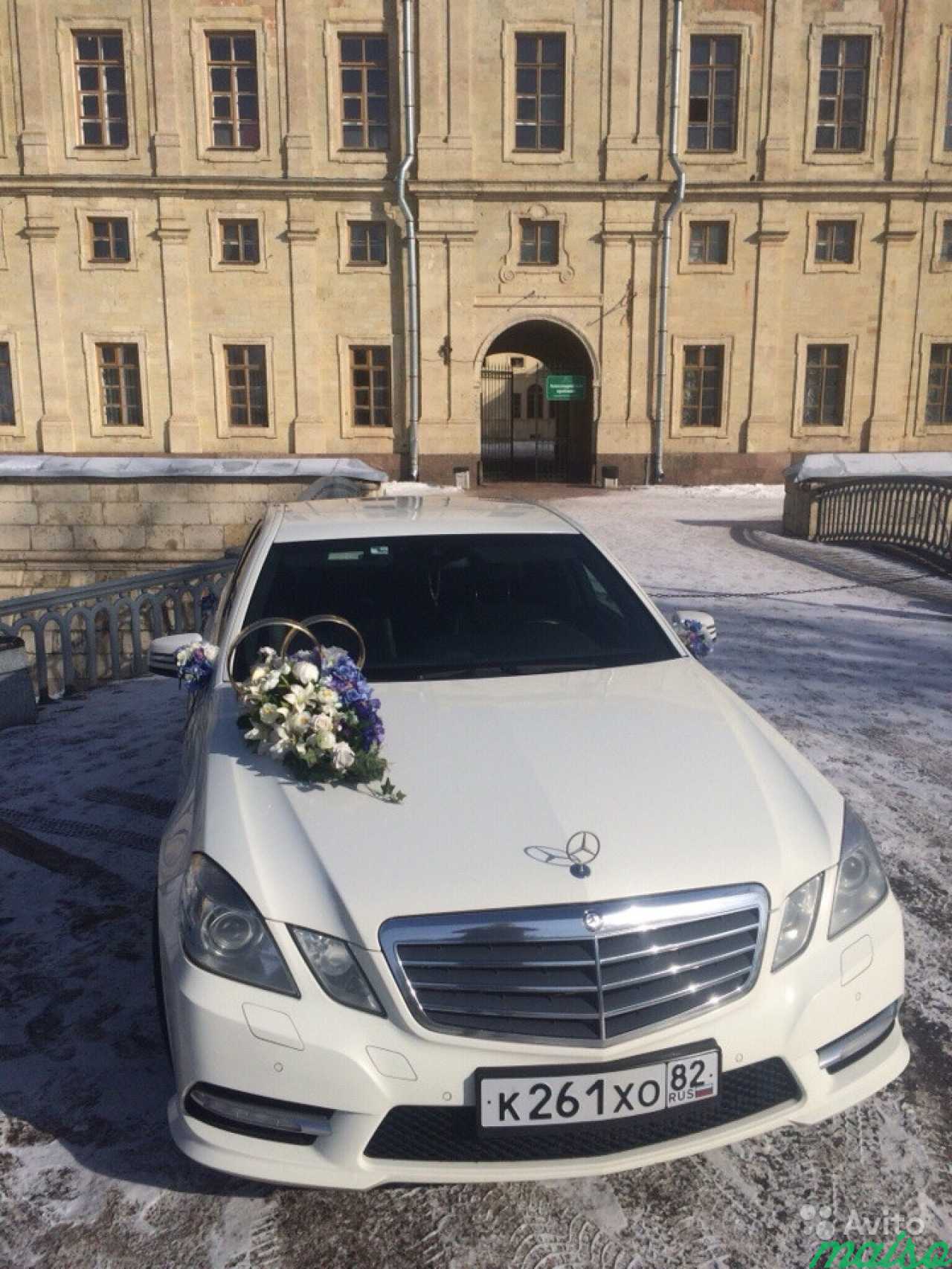 Автомобиль Mercedes E-class на свадьбу в Санкт-Петербурге. Фото 2