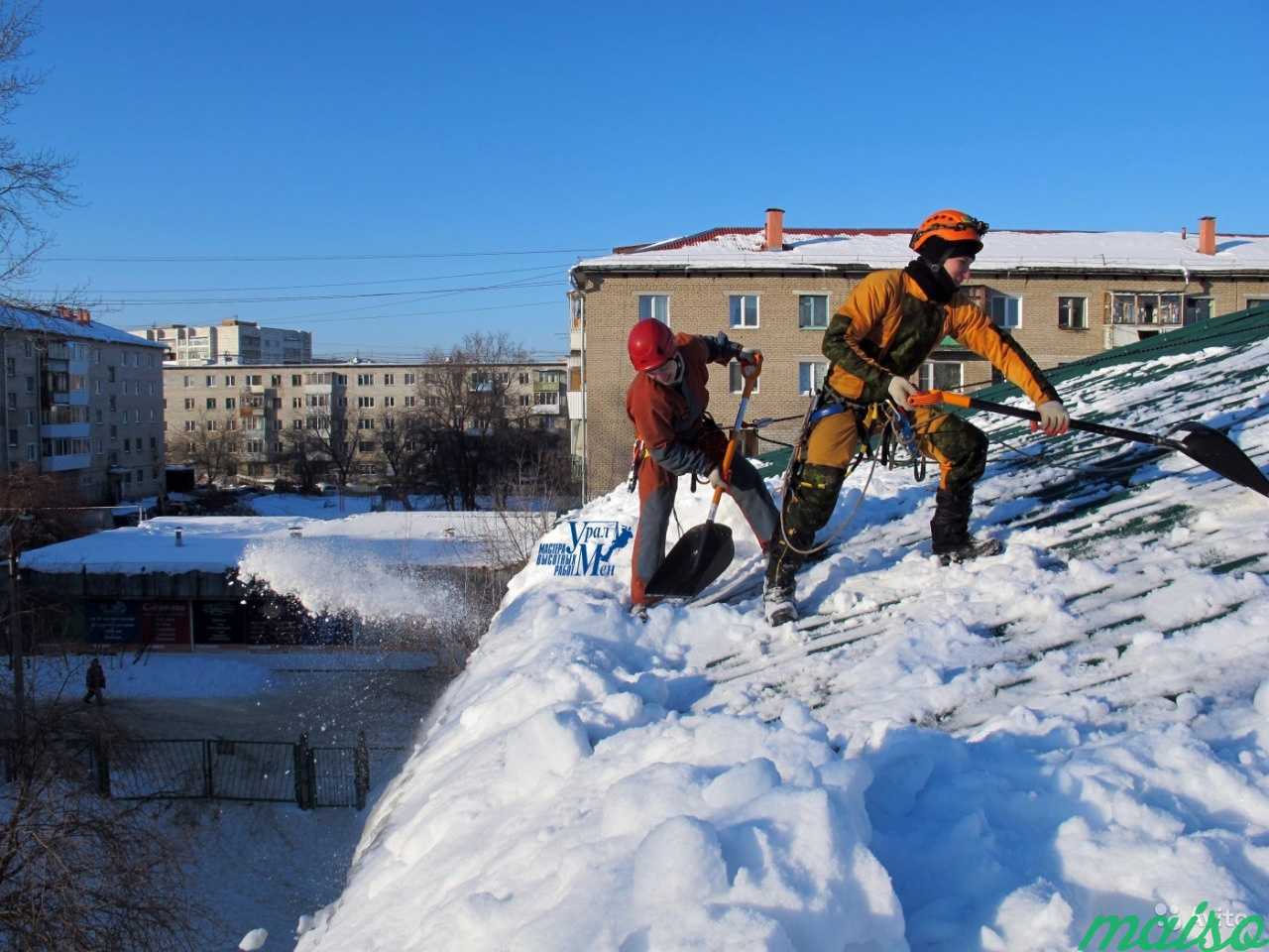 Уборка с крыш снега и наледи в Санкт-Петербурге. Фото 4