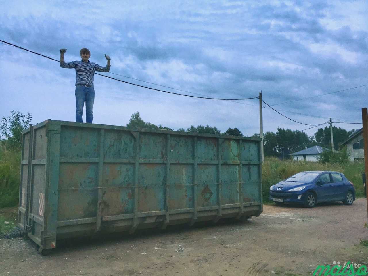 Вывоз мусора пухто 28м3 контейнер 28м3 в Санкт-Петербурге. Фото 2