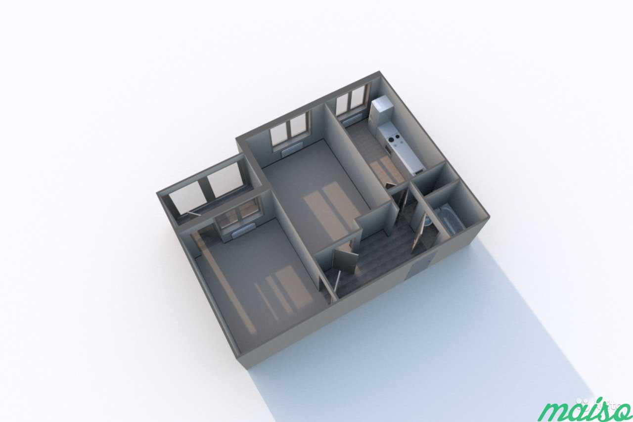 3D планы квартир, комнат, дизайн, планирование в Санкт-Петербурге. Фото 1