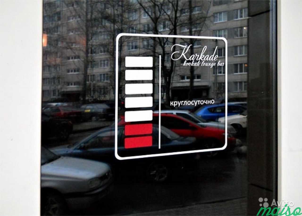 Реклама на стеклах, витринах. Плоттерная резка в Санкт-Петербурге. Фото 4