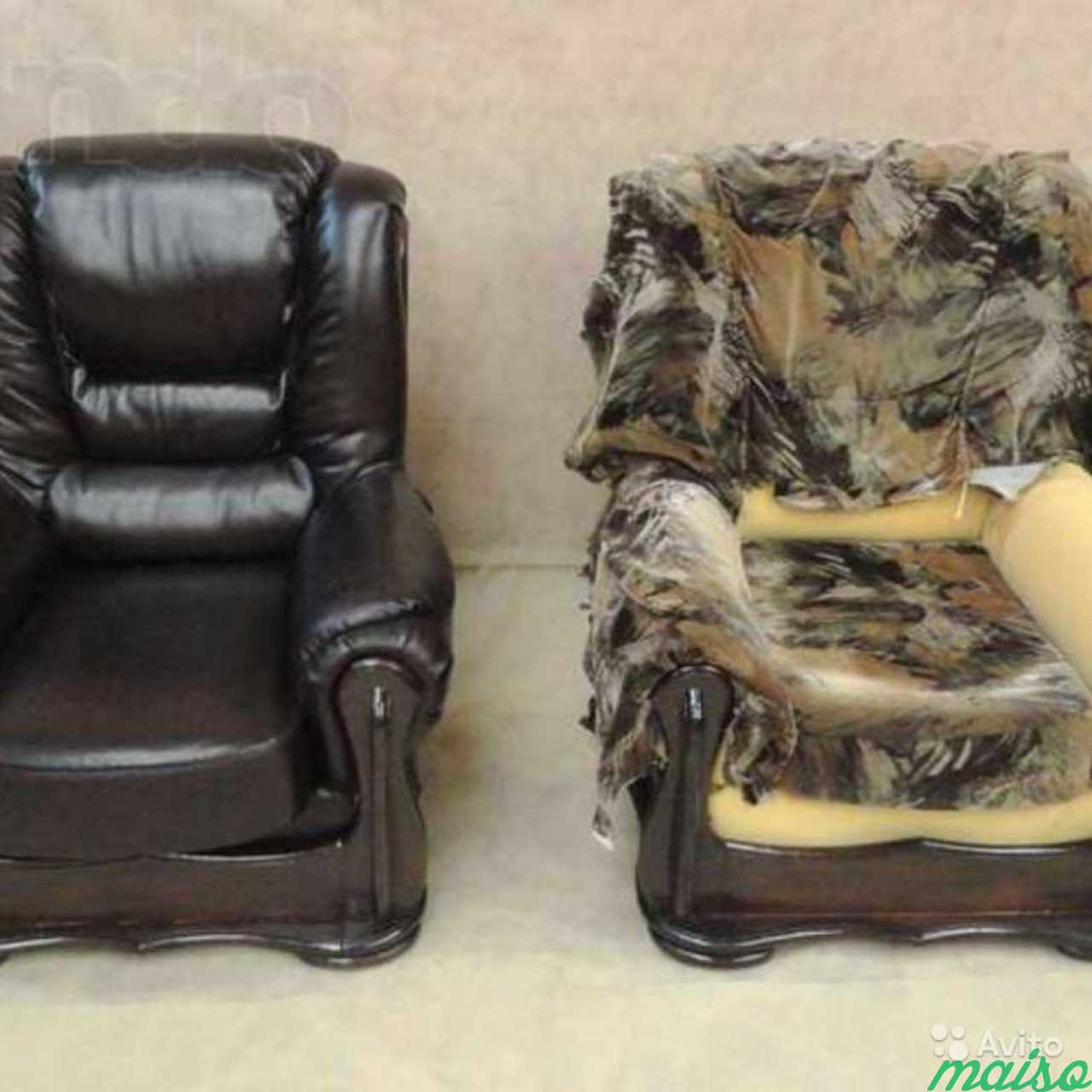 реставрация кожи на диване на дому