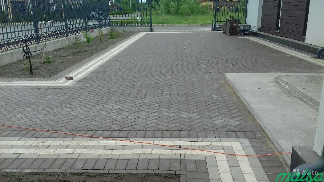 Укладка тротуарной плитки в Санкт-Петербурге. Фото 5