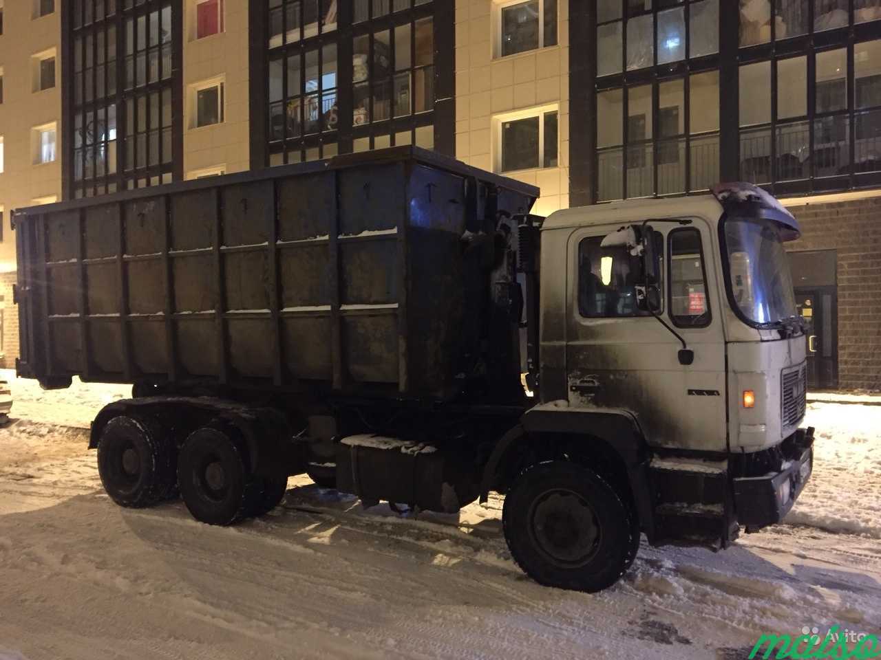 Вывоз мусора. Грузовые машины.Пухто в Санкт-Петербурге. Фото 1