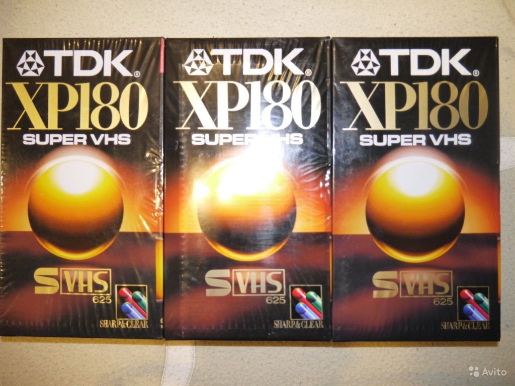 Видеокассеты S-vhs TDK svhs Super XP180 в Москве. Фото 1